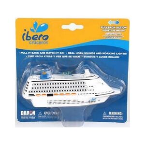 Daron Pull Back Cruise Ship “Ibero Cruceros” Light & Sound MOC NEW WORKS Sealed